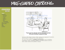Tablet Screenshot of mikeshapirocartoons.com